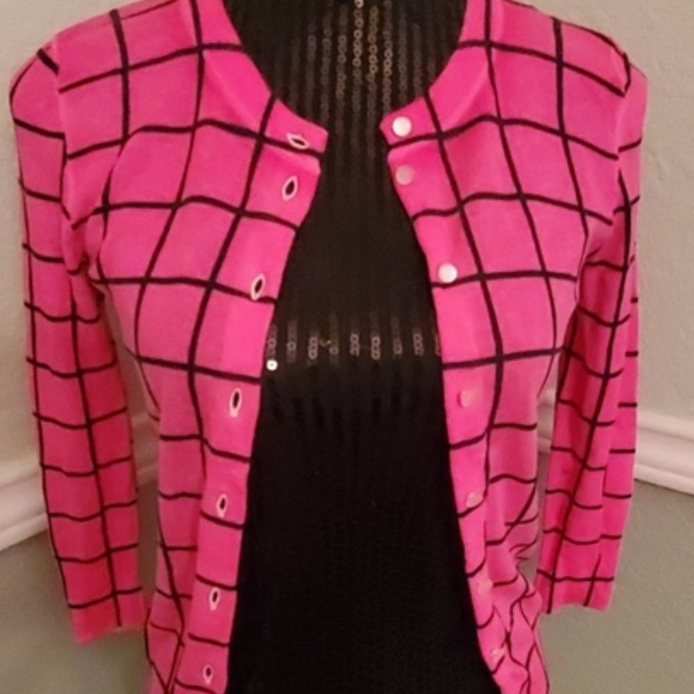 J CREW PINK CLASSIC CARDIGAN-SIZES S,XXS